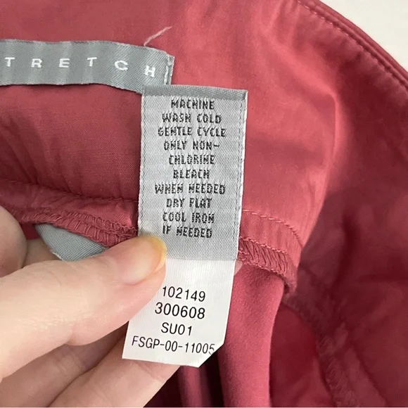 Old Navy Pink Pencil Skirt Vintage Y2K Cotton Blend Pockets Stretch Career Sz 6 - Picture 7 of 8